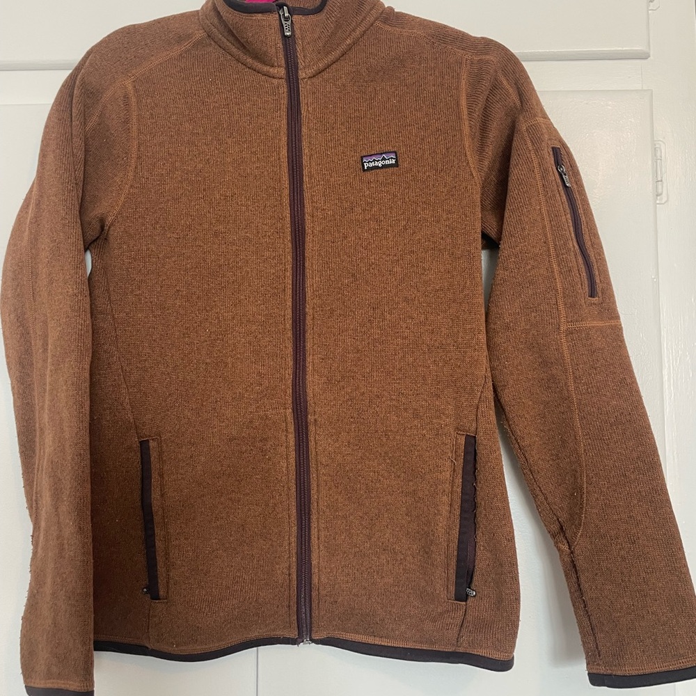 Patagonia better sweater full zip chestnut brown